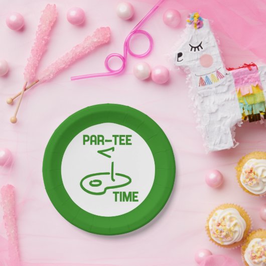 Par T-shirt Tijd Papieren Bordje (Feest)