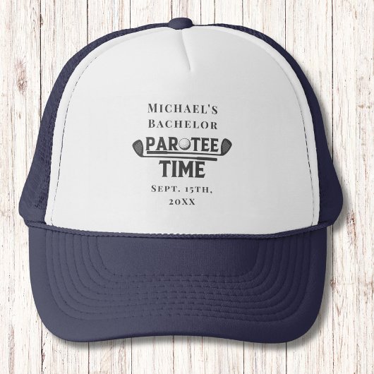 Par T-shirt Tijd Pet | Bachelor Golf Weekend Marin