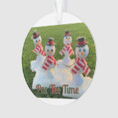 Par T-shirt Tijd Vakantie Ornament (voorkant)