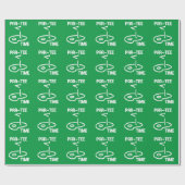 Par-T-shirt Tijd Wit Cadeaupapier (Vlak)