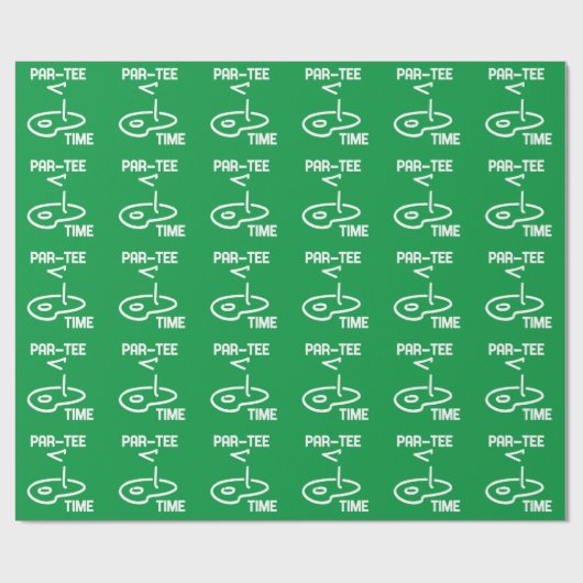 Par-T-shirt Tijd Wit Cadeaupapier (Vlak)