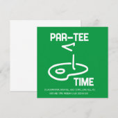 Par-T-shirt Tijd Wit Kaart (Voorkant / Achterkant)