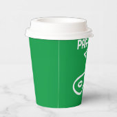 Par-T-shirt Tijd Wit Papieren Bekers (Rechts)