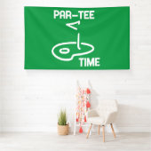 Par-T-shirt Tijd Wit Spandoek (Insitu)