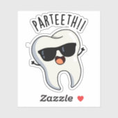 Par-tanden Grappige Tandpuns Sticker (Vel)