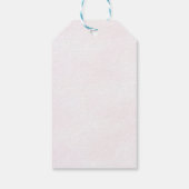 Par-tea Bloementhee Meisje Verjaardagsfeestje Cadeaulabel (Achterkant)