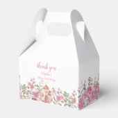 Par-tea Fairy Girl Blush Roze Bloemen Verjaardag Bedankdoosjes (Voorkant Zijde)