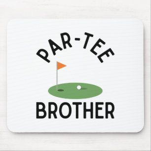 Par Tee Broer Grappige Golf Verjaardagsfeest Famil Muismat
