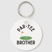 Par Tee Brother Funny Golf Birthday Party Family M Sleutelhanger (Voorkant)