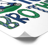 Par-tee Brother Golf Lover Birthday Party Family M Poster (Hoek)