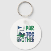 Par-tee Brother Golf Lover Birthday Party Family M Sleutelhanger (Voorkant)