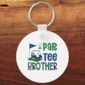 Par-tee Brother Golf Lover Birthday Party Family M Sleutelhanger (Voorkant)