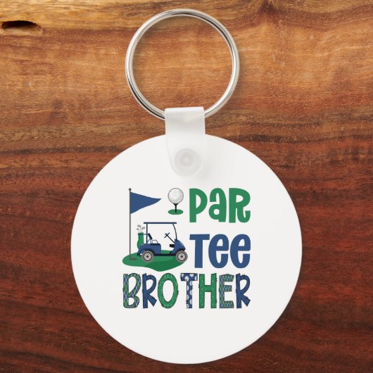 Par-tee Brother Golf Lover Birthday Party Family M Sleutelhanger (Voorkant)