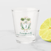 Par-Tee Bruidsmeisjes Monogram | Golf Bachelorette Shot Glas (Voorkant)