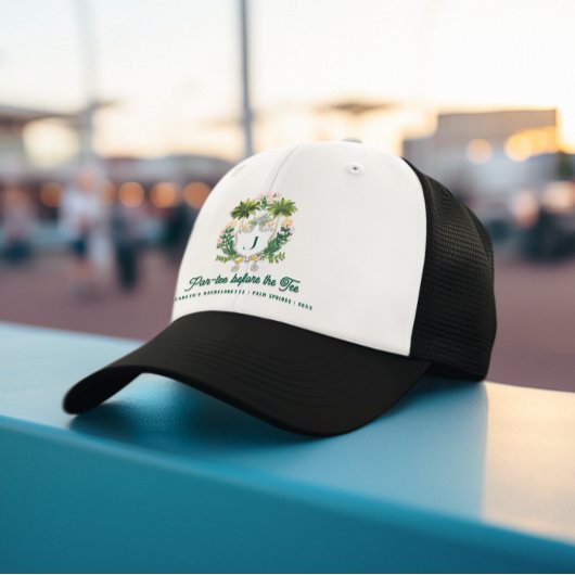 Par-Tee Bruidsmeisjes Monogram | Golf Bachelorette Trucker Pet