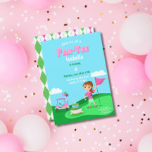 Par-Tee Chibi Meisje Verjaardag Golf Feest