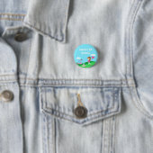 Par-Tee Chibi Meisje Verjaardag Golf Feest Ronde Button 3,2 Cm (In situ)