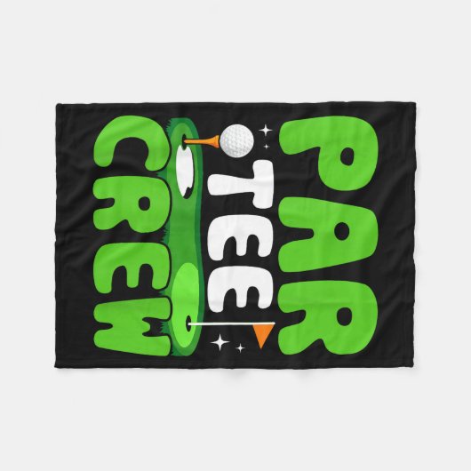 Par Tee Crew Golfing Fun Spirit  Fleece Deken (Voorkant (Horizontaal))