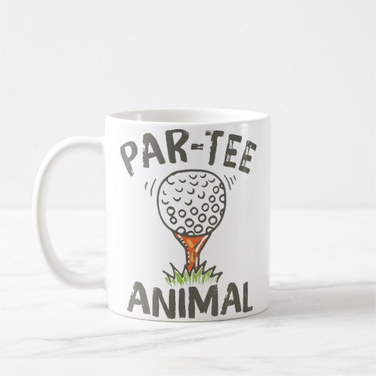 Par Tee Dier Funny Golf Koffiemok (Links)