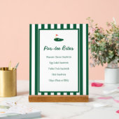 Par-tee Golf Bites Menu voor 1e verjaardagsfeestje Acryl Bord (Huwelijk)
