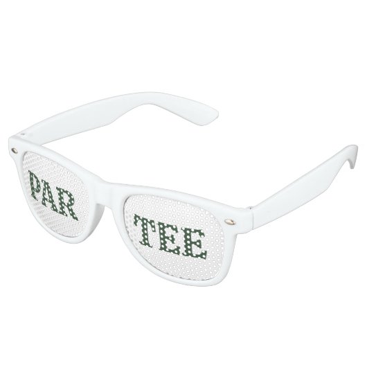 Par-Tee Golf Pun Fun Retro Zonnebril (Gekanteld)
