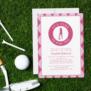 Par Tee Golfer Grappige Humor Verjaardagsfeestje R Kaart