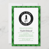 Par Tee Golfer Grappige Humor Verjaardagsfeestje V Kaart (Voorkant)