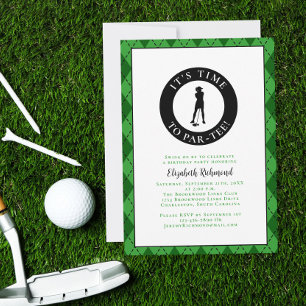 Par Tee Golfer Grappige Humor Verjaardagsfeestje V Kaart