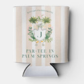 Par-Tee in Palm Springs | Golf Bachelorette-feestj Blikjeskoeler (Voorkant)