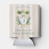 Par-Tee in Palm Springs | Golf Bachelorette-feestj Blikjeskoeler (Achterkant)