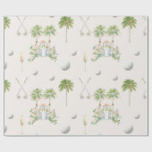 Par-Tee in Palm Springs | Golf Bachelorette-feestj Cadeaupapier (Vlak)