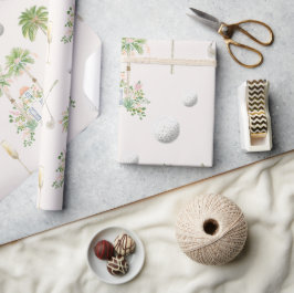 Par-Tee in Palm Springs | Golf Bruiloft / Meisjes Cadeaupapier