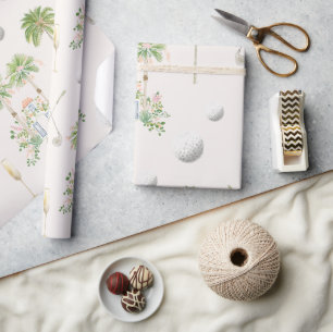 Par-Tee in Palm Springs   Golf Meisjesuitje Cadeaupapier