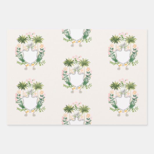 Par-Tee in Palm Springs | Golf Vrijgezellenfeestje Inpakpapier Vel (Voorkant 3)