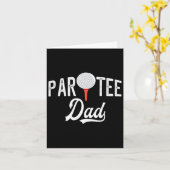 Par Tee Papa Grappige Feestje Golf Grap Kaart (Gele Bloem)