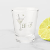 Par-Tee Tijd Golf Martini Cocktail Feestje Shot Glas (Achterkant)