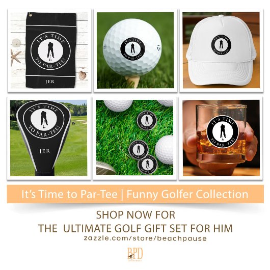 Par Tee Time Funny Men's Golfer For Him Trucker Pet