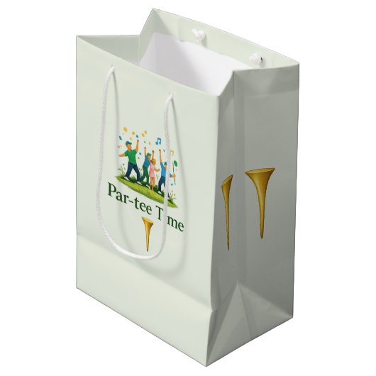 Par-tee Time Golf Cadeautas | Leuke sportcadeaus (Voorkant Gekanteld)