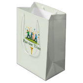Par-tee Time Golf Gift Bag | Fun Sports Gift Medium Cadeauzakje (Achterkant Gekanteld)