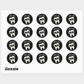 Par-teeth Grappige Tandheelkundige Woordspelingen Ronde Sticker (Vel)