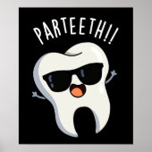Par-teeth Grappige Tandpuns Donker BG Poster (Voorkant)