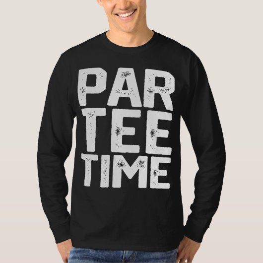 PAR Time Party Leuk Drink Biergolf Golfing Funn T-shirt (Voorkant)