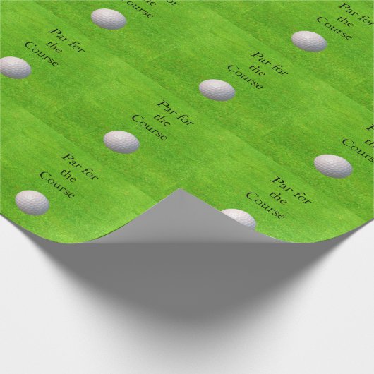 Par voor de cursus met Golf Ball Cadeaupapier (Hoek)