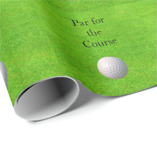 Par voor de cursus met Golf Ball Cadeaupapier