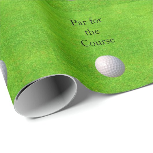Par voor de cursus met Golf Ball Cadeaupapier (Rol Hoek)