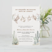 Para Baby shower Vaquero Niño Personalizadas Kaart (Staand voorkant)