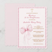  Para Bautizo y Primer Cumpleaños Kaart (Voorkant / Achterkant)