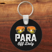 Para Buiten Dienst Paraprofessional Laatste School Sleutelhanger (Voorkant)