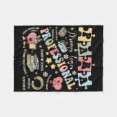 Para Dream Team Docent Paraprofessional Paraeduca Fleece Deken (Voorkant (Horizontaal))