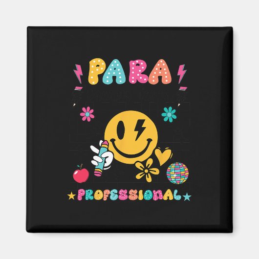 Para Dream Team Paraprofessional Eerste Dag Terug Magneet (Voorkant)